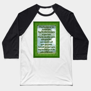 Green Irish Blessing Baseball T-Shirt